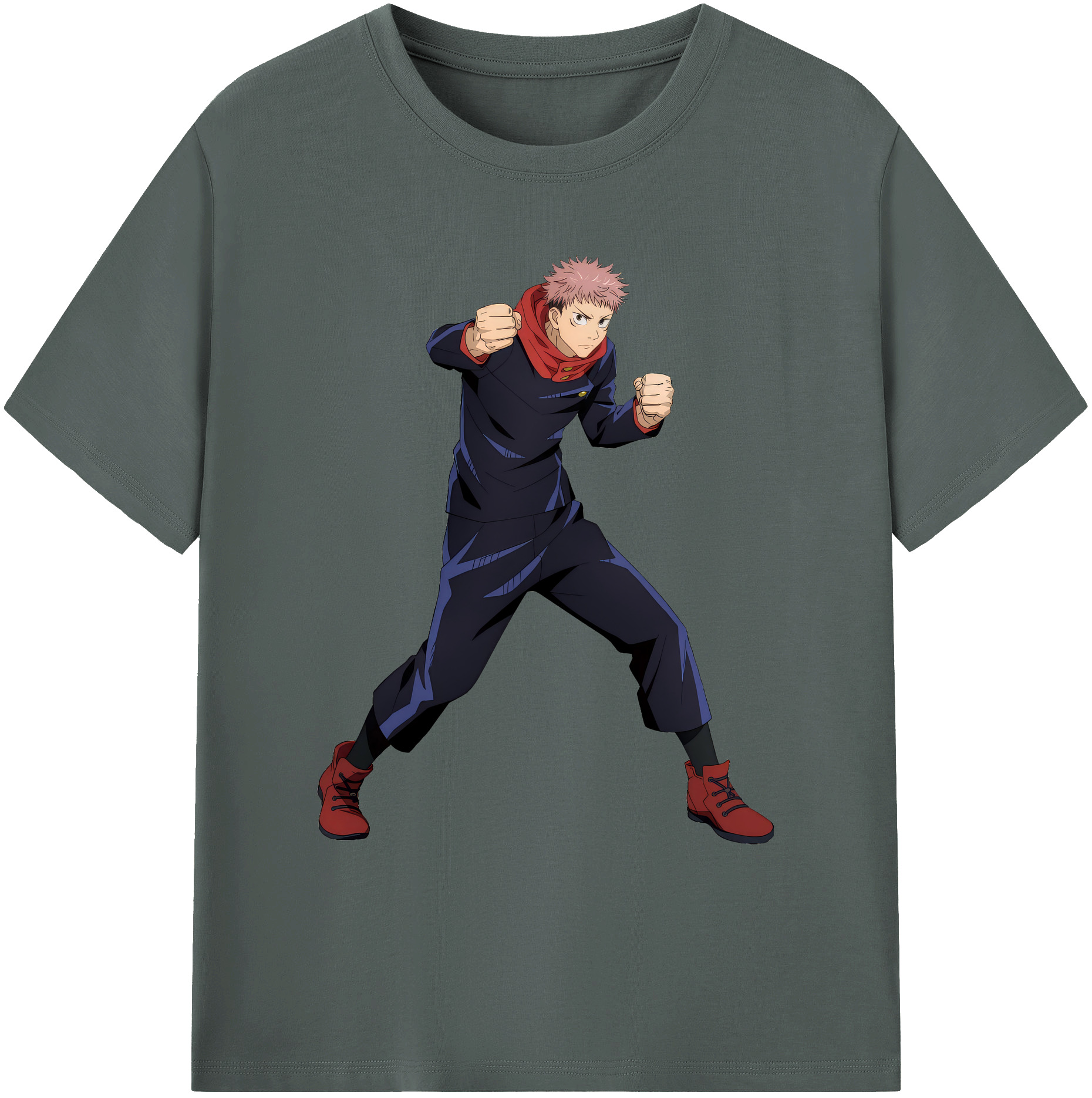 （画像用） 呪術廻戦 Jujutsu Kaisen 綿100％ メンズ半袖Tシャツ｜肌触りやわらか＆通気性